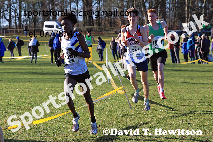 Mens under-17s 2025 Northern Cross Country Champs, Tatton Park, Knutsford, Cheshire. Photo: David T. Hewitson/Sports for All Pics